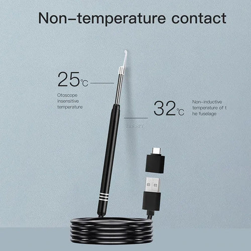 3 In 1 3.9mm Ear Spoon Visual Endoscope Mini Camera HD Video