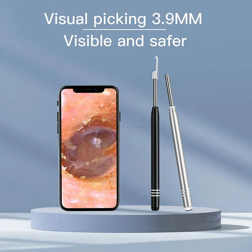 3 In 1 3.9mm Ear Spoon Visual Endoscope Mini Camera HD Video