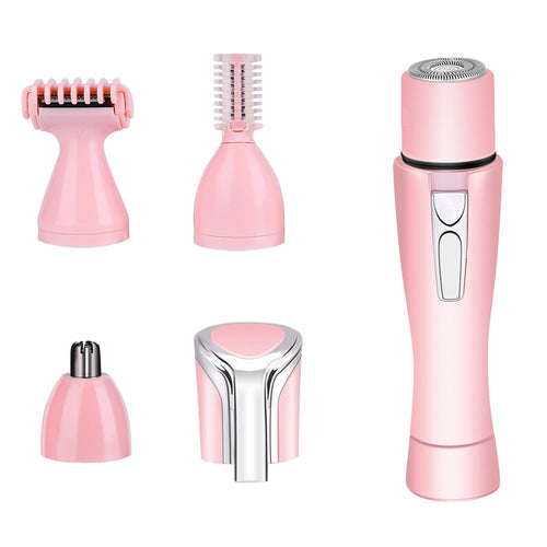 4-in-1 Portable Mini Electric Shaving Women Cutter Rotating Nose Ear